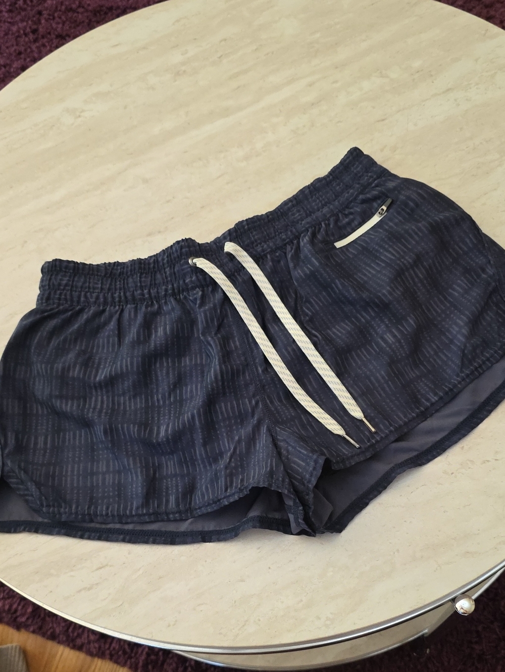 Vuori Navy and Black Performance Shorts